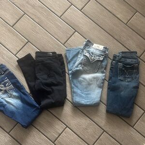 Women's Blue and Black Jeans bundle